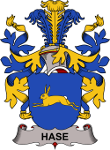 Coat of arms used by the Danish family Hase