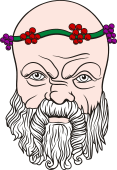 Gods and Goddesses Clipart image: Silenus Head