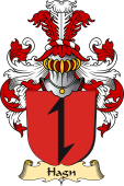 v.23 Coat of Family Arms from Germany for Hagn