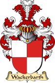 v.23 Coat of Family Arms from Germany for Wackerbarth