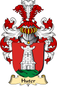 v.23 Coat of Family Arms from Germany for Huter