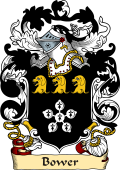 English or Welsh Family Coat of Arms (v.23) for Bower