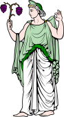 Gods and Goddesses Clipart image: Carpo (Hora)