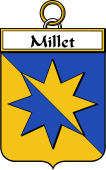French Coat of Arms Badge for Millet