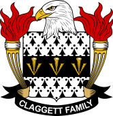 Coat of arms used by the Claggett family in the United States of America