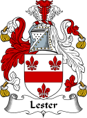 English Coat of Arms for the family Lester