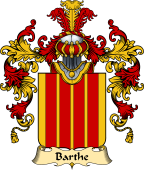 French Family Coat of Arms (v.25) Barthe