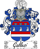Araldica Italiana Coat of arms used by the Italian family Gallesi