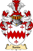 English Coat of Arms (v.23) for the family Sandes or Sandys or Sands