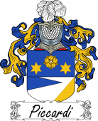 Araldica Italiana Coat of arms used by the Italian family Piccardi