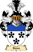 English Coat of Arms (v.23) for the family Stone I