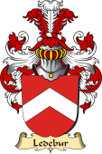 v.23 Coat of Family Arms from Germany for Ledebur