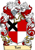 English or Welsh Family Coat of Arms (v.23) for Tutt (Barnstaple, Devonshire)