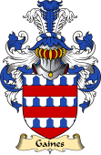English Coat of Arms (v.23) for the family Gaines