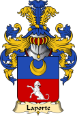 French Family Coat of Arms (v.23) for Laporte
