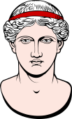 Gods and Goddesses Clipart image: Hera (Juno) Bust