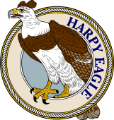 Birds of Prey Clipart image: Harpy Eagle-M