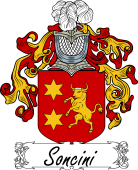 Araldica Italiana Coat of arms used by the Italian family Soncini