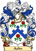 English or Welsh Family Coat of Arms (v.23) for Aslin (London)