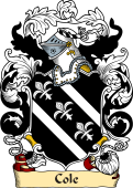 English or Welsh Family Coat of Arms (v.23) for Cole