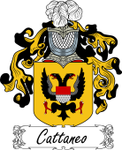 Araldica Italiana Coat of arms used by the Italian family Cattaneo