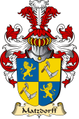 v.23 Coat of Family Arms from Germany for Matzdorff