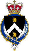 Families of Britain Coat of Arms Badge for: Pearce (England)