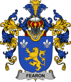 Irish Family Coat of Arms (v.25b) Fearon or O'Fearon