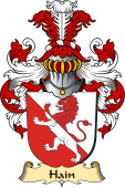 v.23 Coat of Family Arms from Germany for Hain
