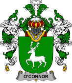Irish Family Coat of Arms (v.25b) Connor or O'Connor (Corcomroe)