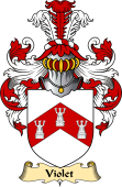 English Coat of Arms (v.23) for the family Violet