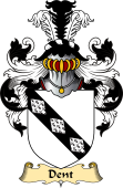 English Coat of Arms (v.23) for the family Dent