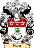 English or Welsh Family Coat of Arms (v.23) for Hunt