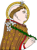 Catholic Saints Clipart image: St Dominic