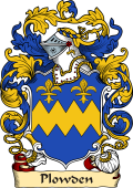 English or Welsh Family Coat of Arms (v.23) for Plowden (Ref Berry)