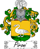 Araldica Italiana Coat of arms used by the Italian family Pironi