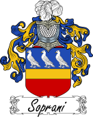 Araldica Italiana Coat of arms used by the Italian family Soprani