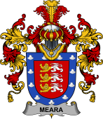 Irish Family Coat of Arms (v.25b) Meara or O'Mara