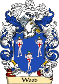 English or Welsh Family Coat of Arms (v.23) for Wood