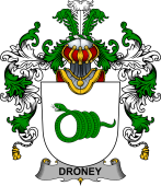 Irish Family Coat of Arms (v.25b) Droney or O'Droney