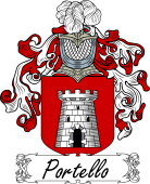 Araldica Italiana Coat of arms used by the Italian family Portello