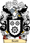 English or Welsh Family Coat of Arms (v.23) for Scott