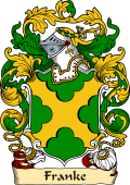 English or Welsh Family Coat of Arms (v.23) for Franke (Allingley, Yorkshire)