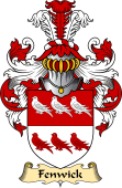 English Coat of Arms (v.23) for the family Fenwick