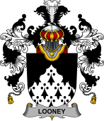 Irish Family Coat of Arms (v.25b) Looney or O'Lunney