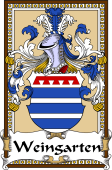 German Coat of Arms Wappen Bookplate  for Weingarten