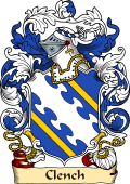 English or Welsh Family Coat of Arms (v.23) for Clench (ref Berry)