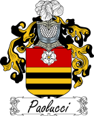 Araldica Italiana Coat of arms used by the Italian family Paolucci