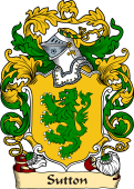 English or Welsh Family Coat of Arms (v.23) for Sutton
