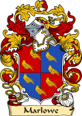 English or Welsh Family Coat of Arms (v.23) for Marlowe (Lord Mayor of London, 1409)